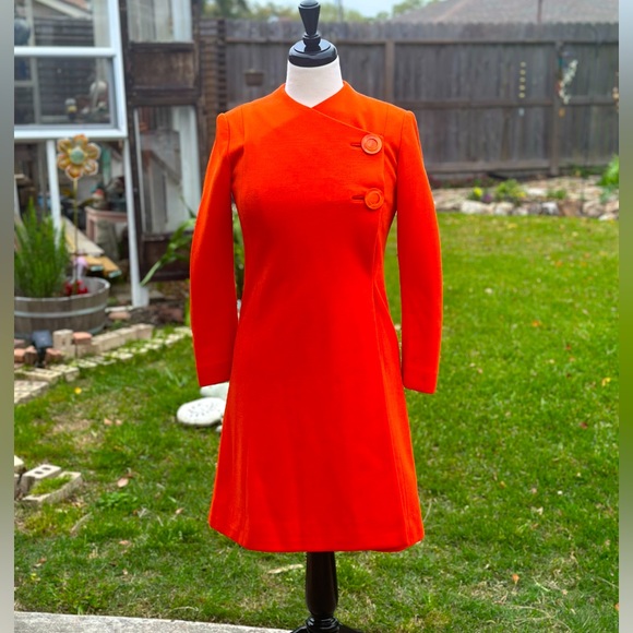 Dresses & Skirts - Retro Orange 60’s Vintage SciFi Star Trek Dress